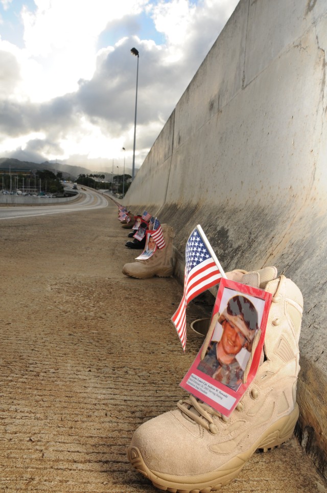 Heroes honored at "Boots over the Bridge" Remembrance Run