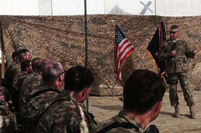 Sergeant Major of the Army visits soldiers in Afghan hotspot