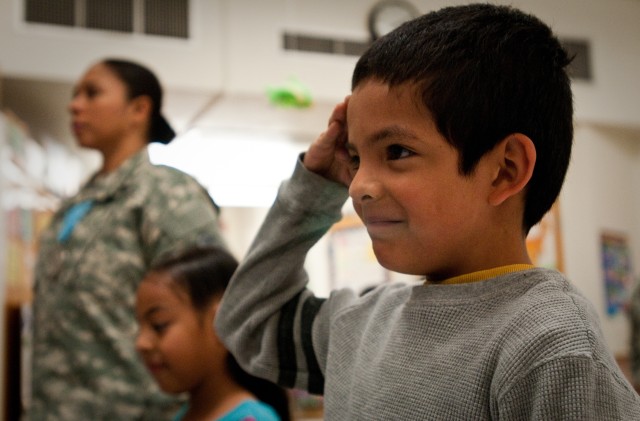 SAMC Soldiers walk children to school, promote safety