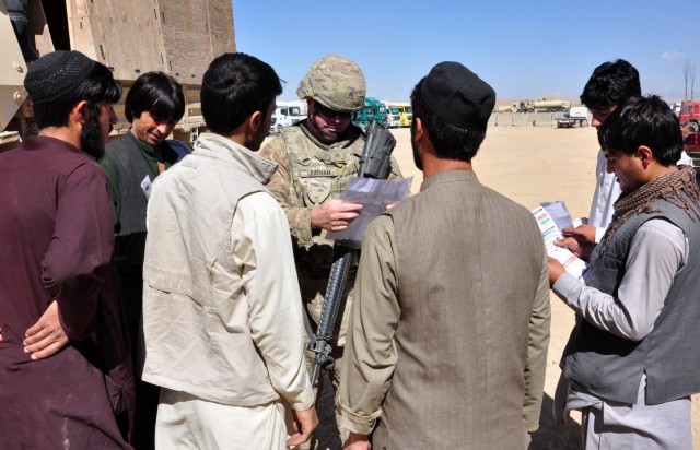 622nd MCT help resupply troops in the field