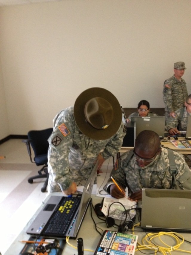 Fort Jackson training new Soldiers with Virtual Battlespace 2 simulator 2 of 7