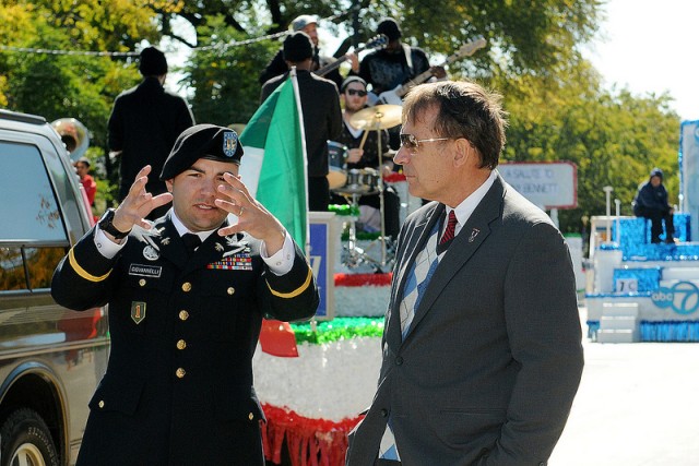 Capt. Giovannelli with Chicago Alderman, James Balcer