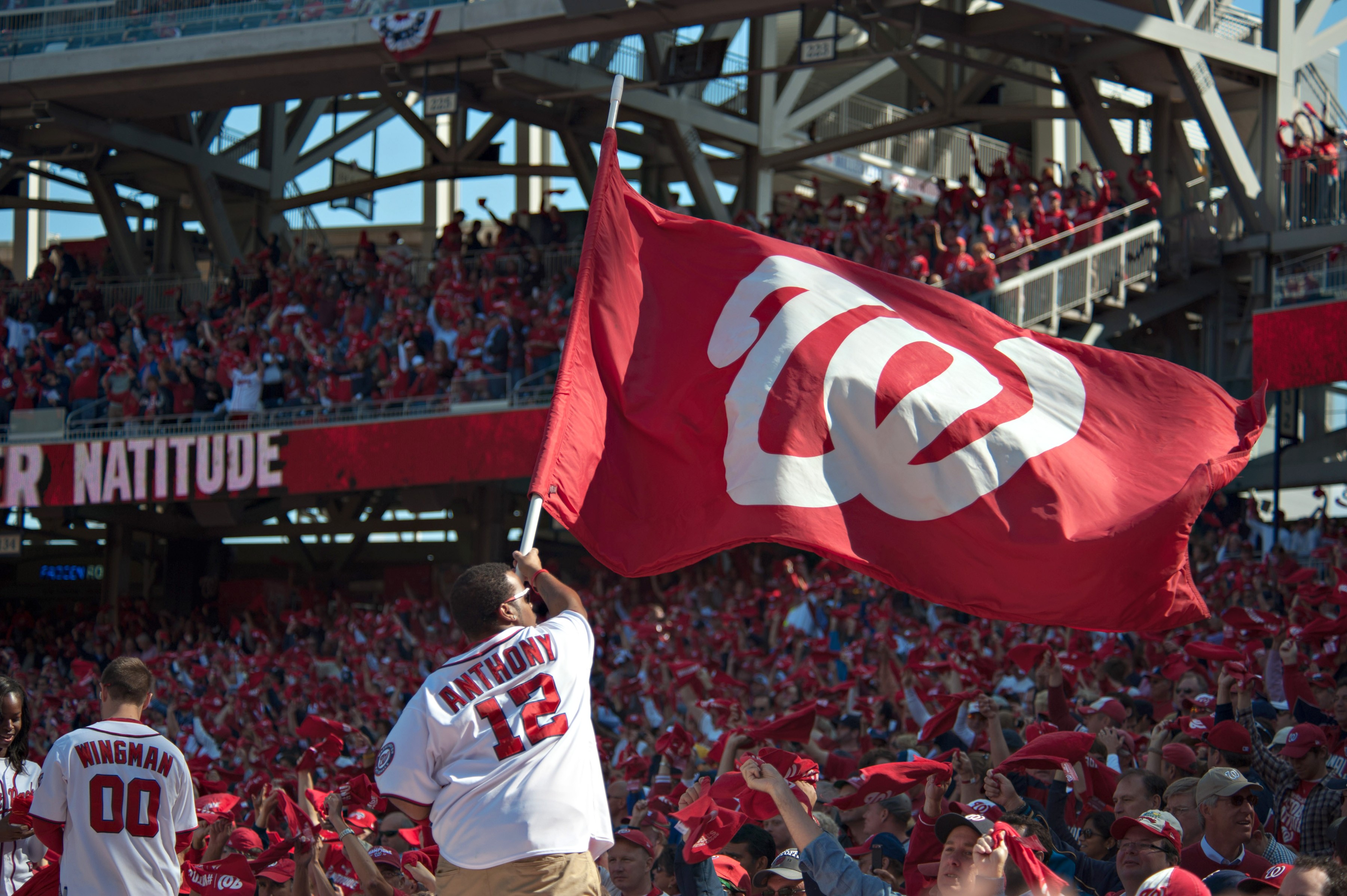 Washington Nationals Fans Welcome Sign