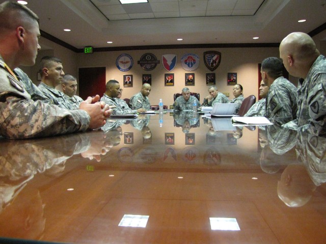 Noncommissioned officers gather to share information