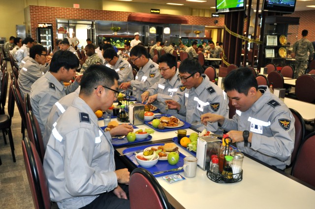 Korean National Police tour Yongsan Army base