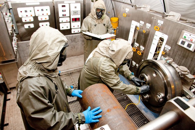 CBARR personnel operate CMA's EDS equipment