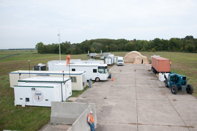 Operations camp for the chemical remediation