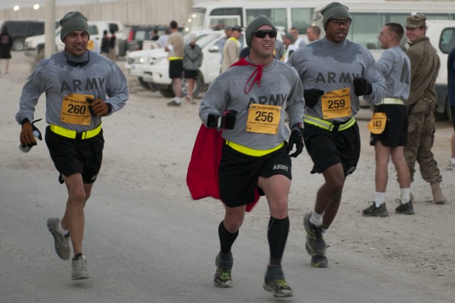 Army 10 Miler Shadow Run in Afghanistan