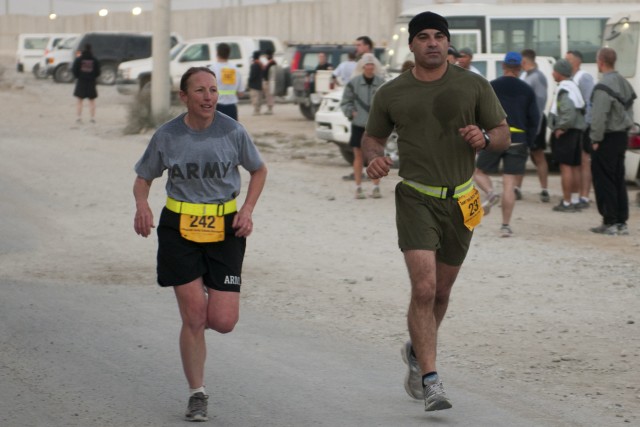 Army 10 Miler Shadow Run in Afghanistan