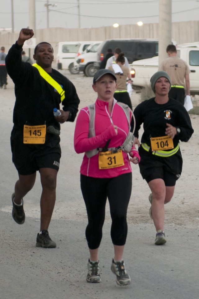Army 10 Miler Shadow Run in Afghanistan