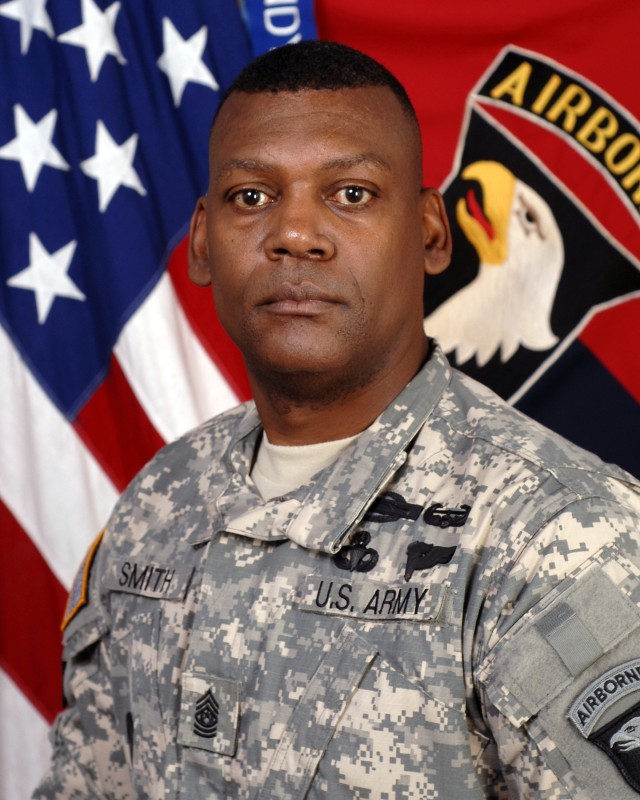 101st Airborne Division Command Sgt. Maj. Alonzo J. Smith