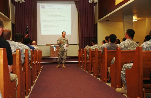 Soldiers in Okinawa pause for core values and SHARP Training 