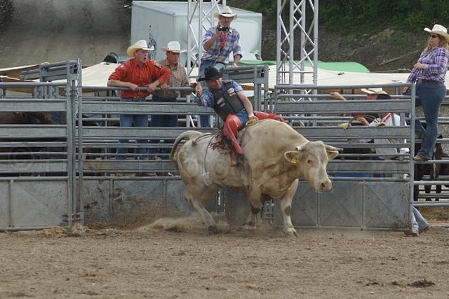 Spc. Christopher Lewis, European rodeo president