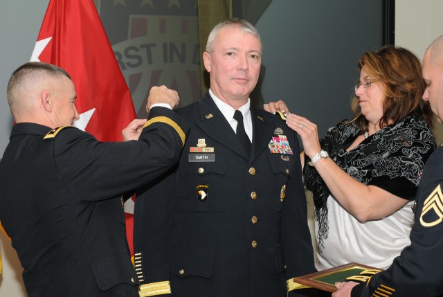 In Rare Ceremony, First Army Senior Leaders Receive Second Stars