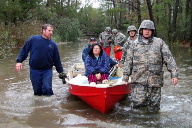 Virginia Guard Soldiers rescue 7 adults, 1 child after Sandy