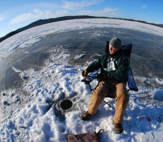 Ice Fishing on Top of the World