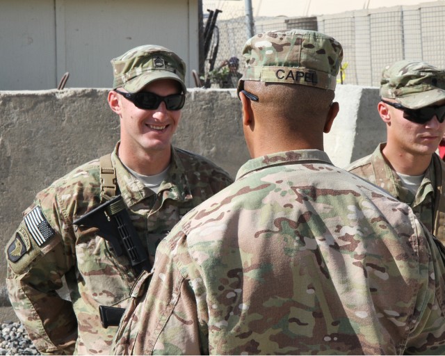 ISAF CSM Capel Recognizes 7 Rakkasans During Visit to FOB Salerno
