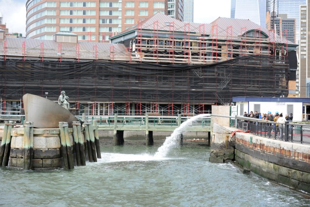 Pumping water from Battery Park underpass
