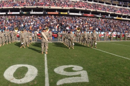 Soldiers of the 101st Airborne Division participate in Tenn. Titan's Salute  to the Troops, Article