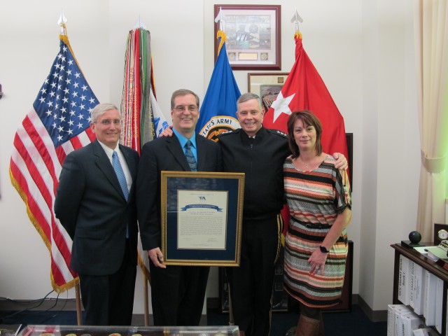 Packard Award Winners PM CAS with Principal Military Deputy LTG William N. Phillips