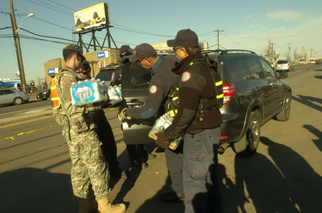 Guard Soldiers team with Marines to assist New Yorkers after Sandy