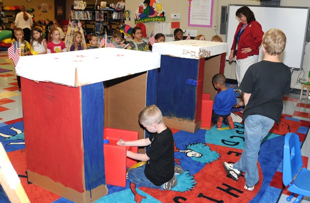 Students learn problem solving at mock election