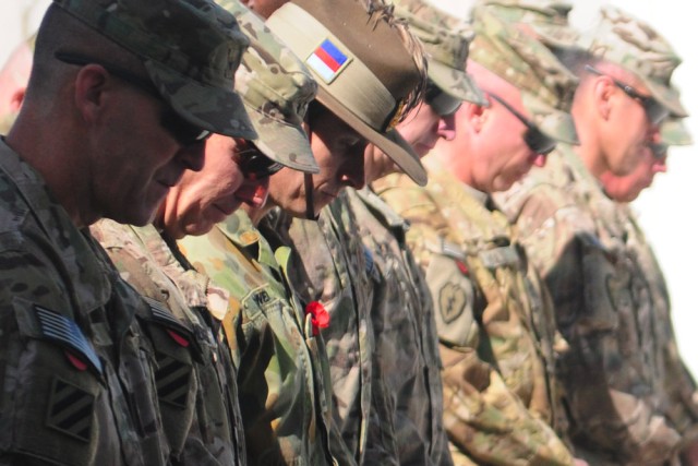 Service members in Afghanistan pay tribute on Veterans Day