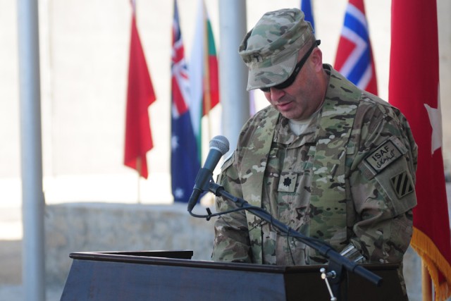 Service members in Afghanistan pay tribute on Veterans Day