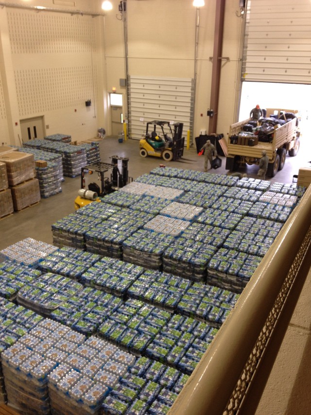 Water Stored at Camp Smith Training Site for Hurricane Sandy Response