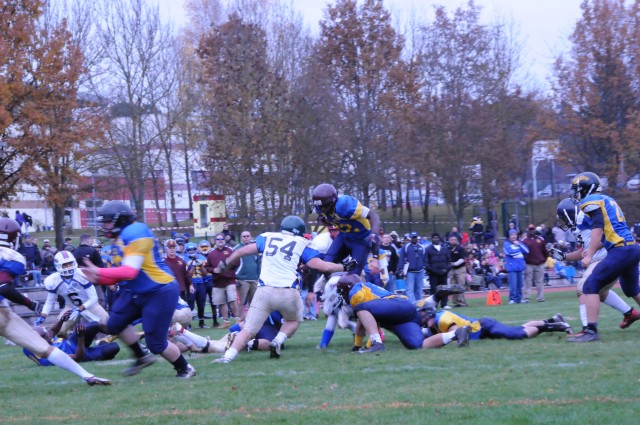 Leaping over the defense