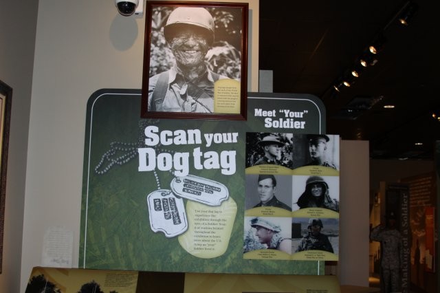 Dog tag scan at Heritage Ed Ctr
