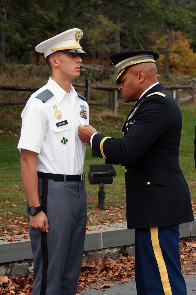 Class of 2016 cadet presented Purple Heart medal