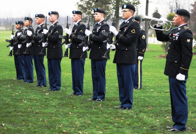 Firing detail at Cpl. Kidd's funeral