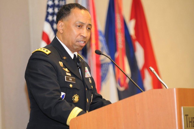 Gen. Dennis L. Via, Army Materiel Command's commanding general