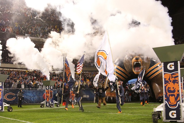 85th SC helps honor veterans during Chicago Bears Veterans Day game