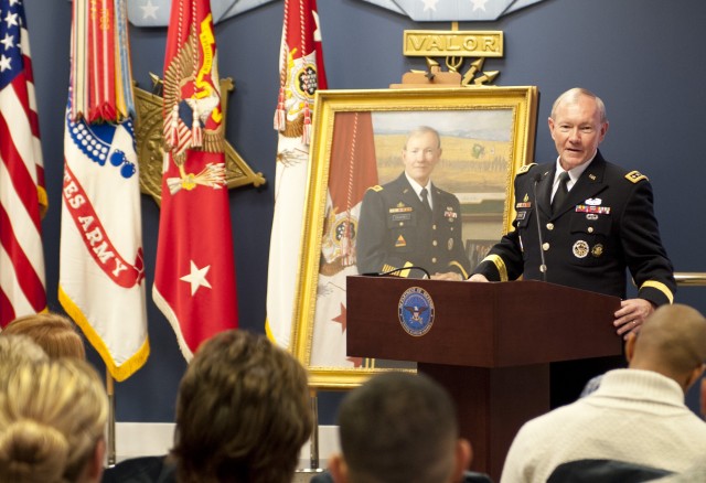 Dempsey portrait unveiled at Pentagon