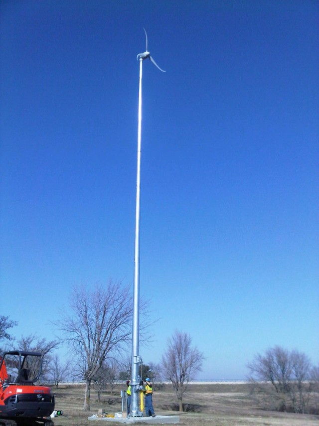 Tulsa District uses wind energy at project office