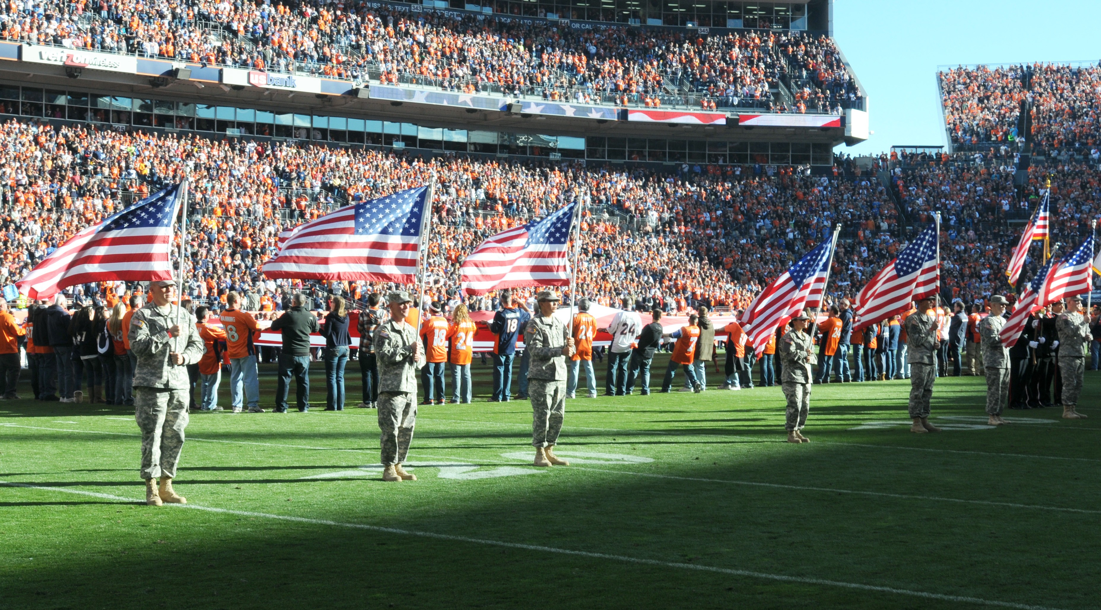 Broncos host 'Salute to Service' game, Article