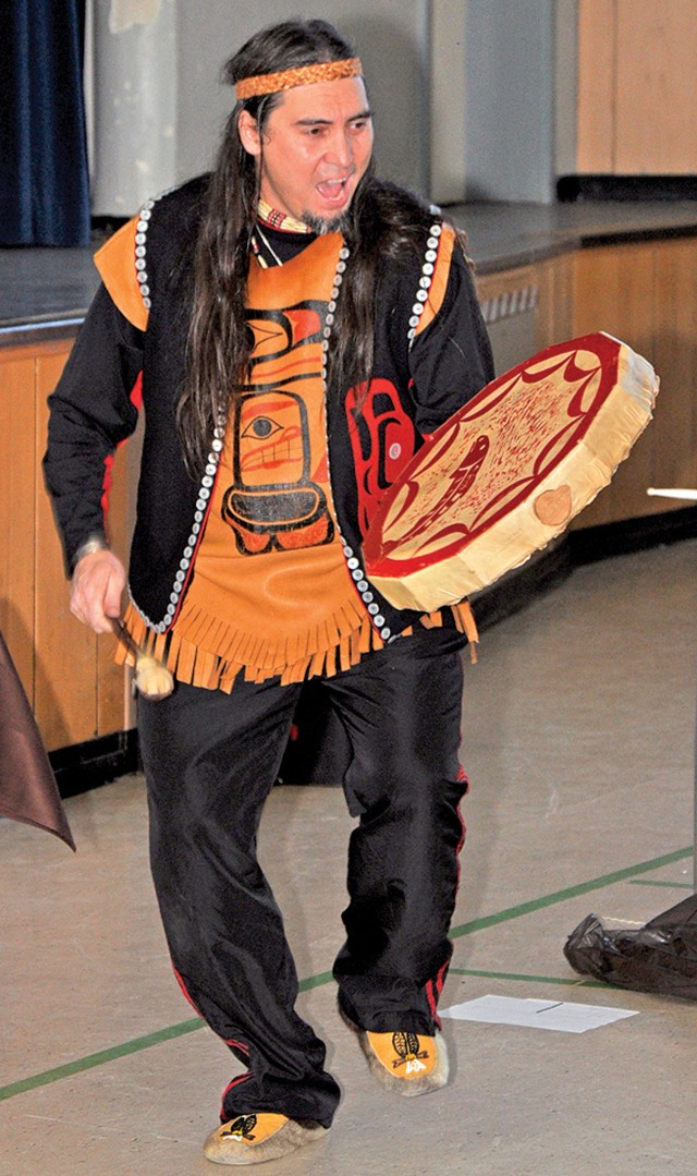 Sharing cultures: Native American speaker shares positive message of self-worth