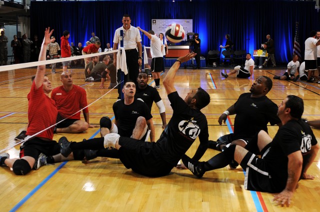 Army wins Warrior Care Month sitting volleyball tournament