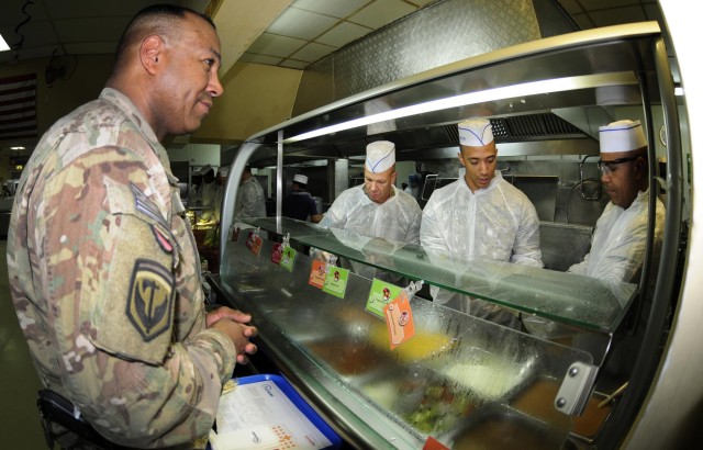 Thanksgiving Day dinner at Kandahar Airfield