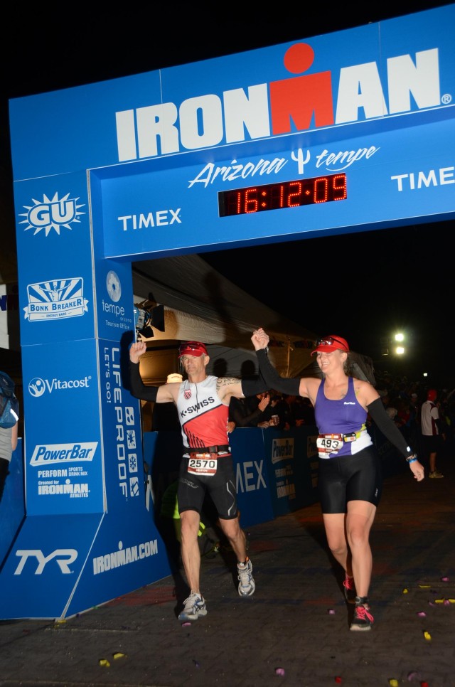 Sara Tifft completed her first Ironman in Tempe, Arizona last Sunday in a time of
