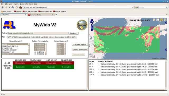 MyWIDA helps solve complexities of battlespace weather