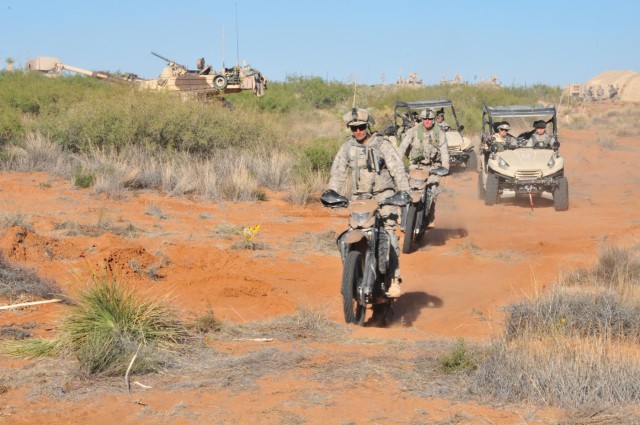 1-6 Infantry evaluates maneuver capabilities of motorcycles and ATVs during NIE 13.1
