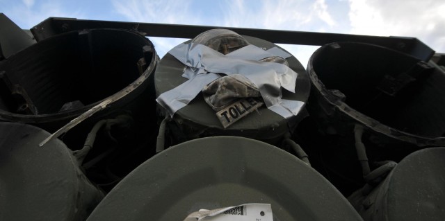Fitting in: One soldier loses hat to join unit