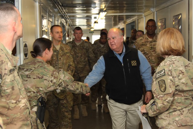 Under Secretary visits Soldiers, Wounded Warriors in Afghanistan, Germany