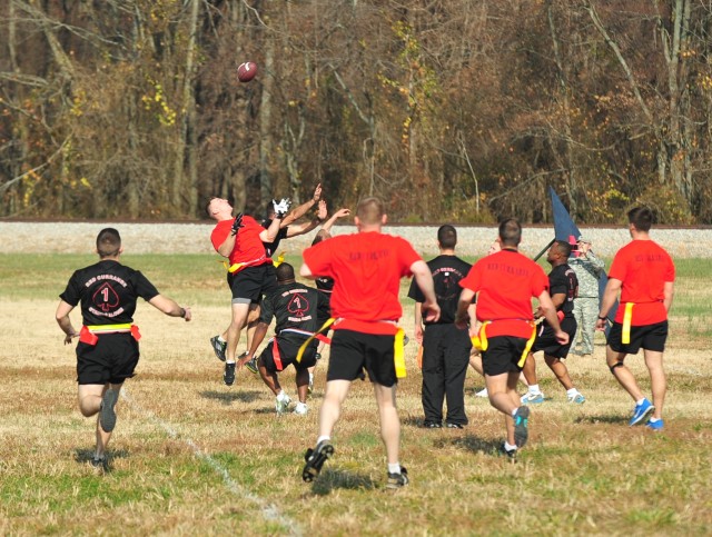 Currahees on the gridiron for the first annual Turkey Bowl