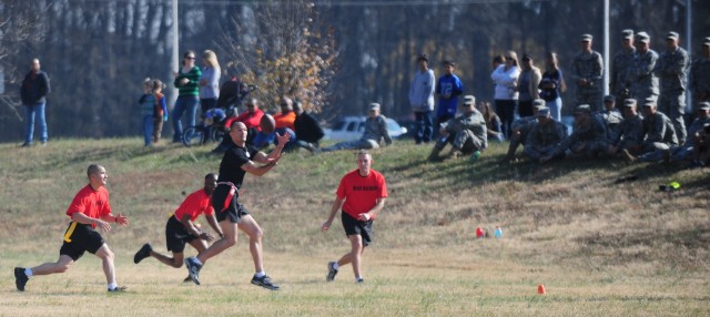 Currahees on the gridiron for the first annual Turkey Bowl