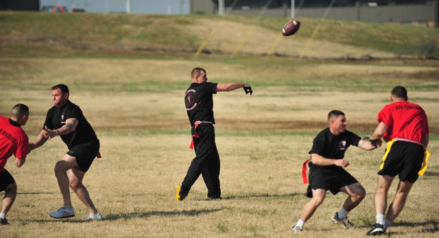 Currahees on the gridiron for the first annual Turkey Bowl