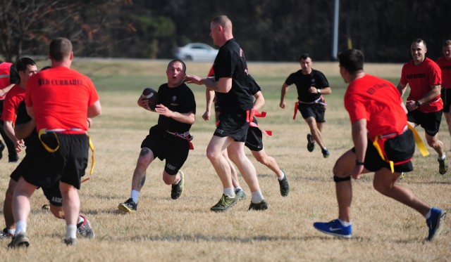 Currahees on the gridiron for the first annual Turkey Bowl